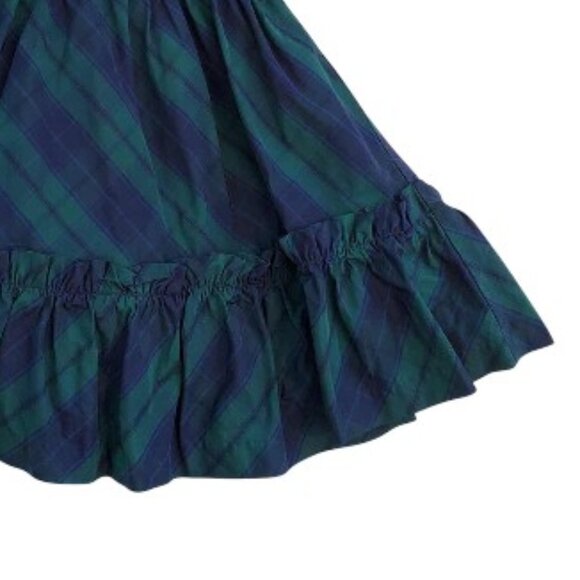 Janie and Jack Green Plaid Dress Size 4 - Picture 3 of 5